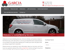 Tablet Screenshot of garciabuildingservices.co.uk